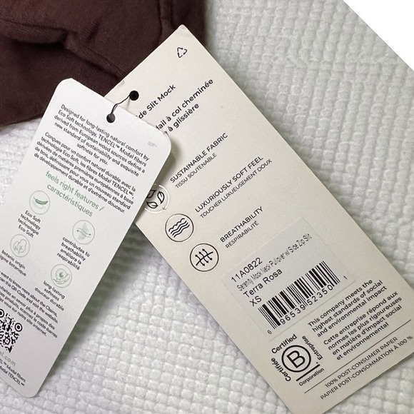 MPG Serenity Mock Neck Pullover Activewear Cozy Workout Train Tencel Sz XS - Picture 6 of 7